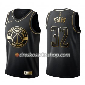 Muški NBA Dres Washington Wizards Jeff Green 32 Nike Crna Golden Edition Swingman